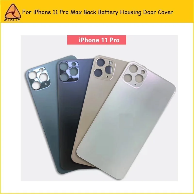 1 шт. стеклянный корпус задняя крышка для iPhone 11 Pro Max Задняя крышка батареи Задняя Дверь Корпус чехол Замена