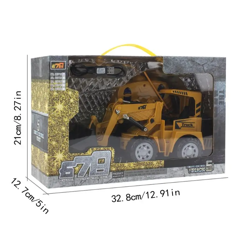 Мини Сплав Инженерная модель автомобиля 1/24 2,4 ГГц 5CH игрушка подарок для детей мальчик