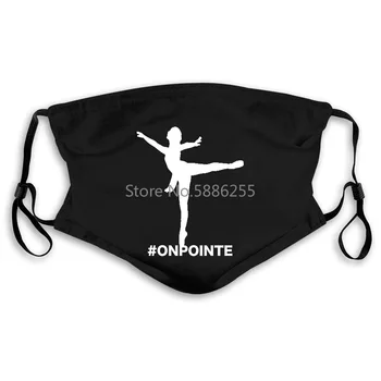 

On Pointe Ballet and Dance Hashtag for Ballerinass Harajuku Fall Female Hip Hop Men's Women's Mouth Mask Filter