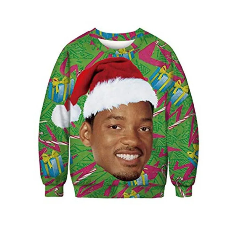 3D Funny Print Ugly Chritmas Sweater Men Women Autumn Winter Xmas Hoodie Sweatshirt Pullover Sweaters Jumpers Tops Plus Size 3XL