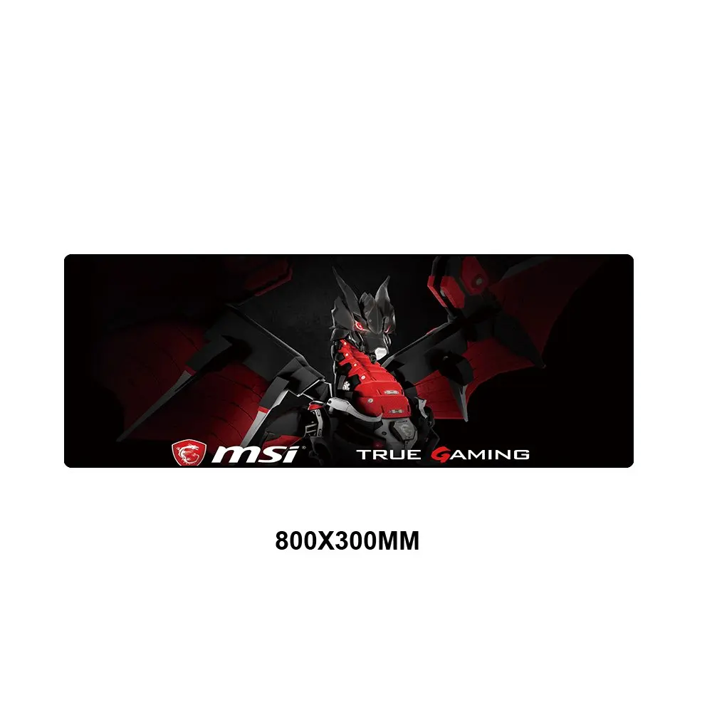 MSI-006-80x30 MSI коврик для мыши большой XXL геймер Противоскользящий резиновый коврик игровой коврик для мыши к клавиатуре ноутбук скорость мыши мышь стол игровые коврики - Цвет: MSI-006-80x30