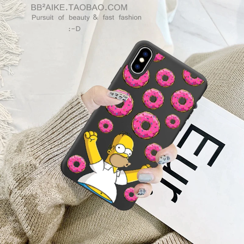 Забавный чехол для телефона Jamular Homer Bart Simpson, мультяшный чехол для телефона iPhone 6, 6s, 7, 8 Plus, 11, XR, X, XS, Max, ТПУ, силиконовый чехол, аксессуары - Цвет: -5