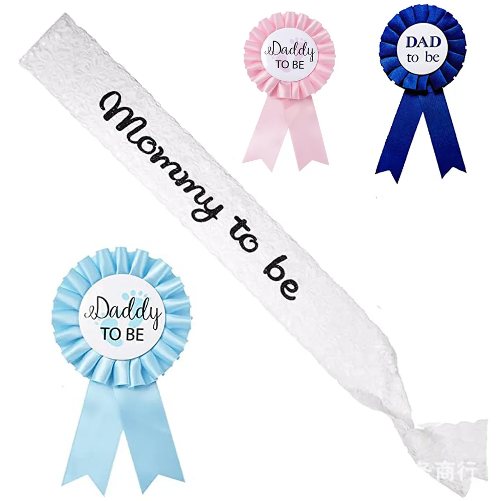 Mommy To Be Sash Baby Boy Girl Shower Decoration Newborn Party Pregnant Mom Favor Gifts Dad kw54 | Дом и сад
