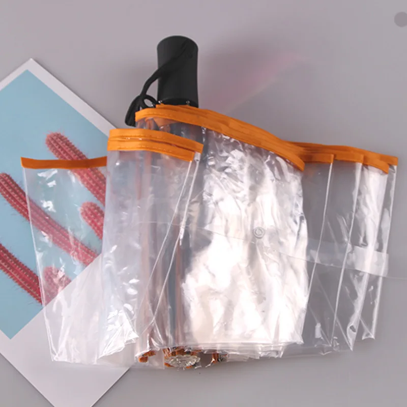 AS PICTURE Автоматический прозрачный зонтик Paraguas дождь женский зонтик Guarda Chuva Parapluie Ombrello Sombrilla складной зонтик Mujer - Цвет: AS PICTURE