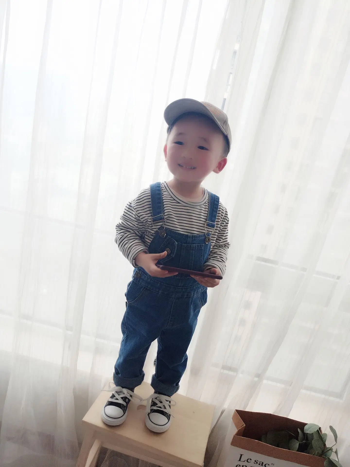 Chen Mom/осенние ковбойские подтяжки для мальчиков и девочек; универсальные ковбойские подтяжки для детей 1-3-5 лет; модные брюки в Корейском стиле