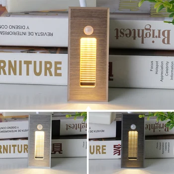 

Antique Finish Wall Light PIR Motion Sensor Led Stair Light Infrared Human Body Induction Wall Lamp Recessed Step Ladder light
