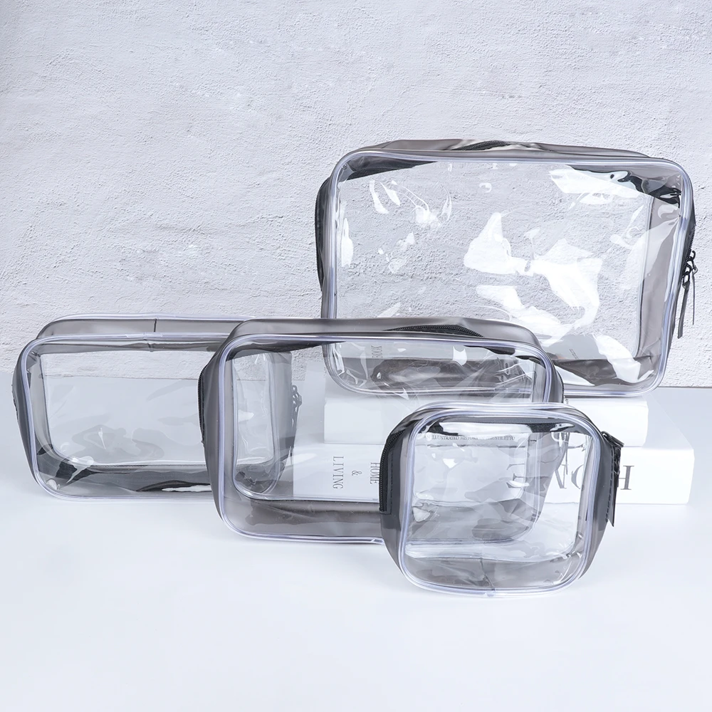 Горячая распродажа прозрачная косметичка из пвх для защиты окружающей среды