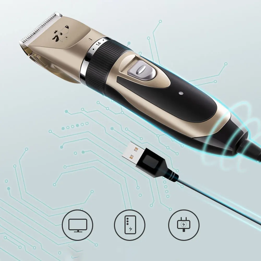 dog grooming clippers charge with usb