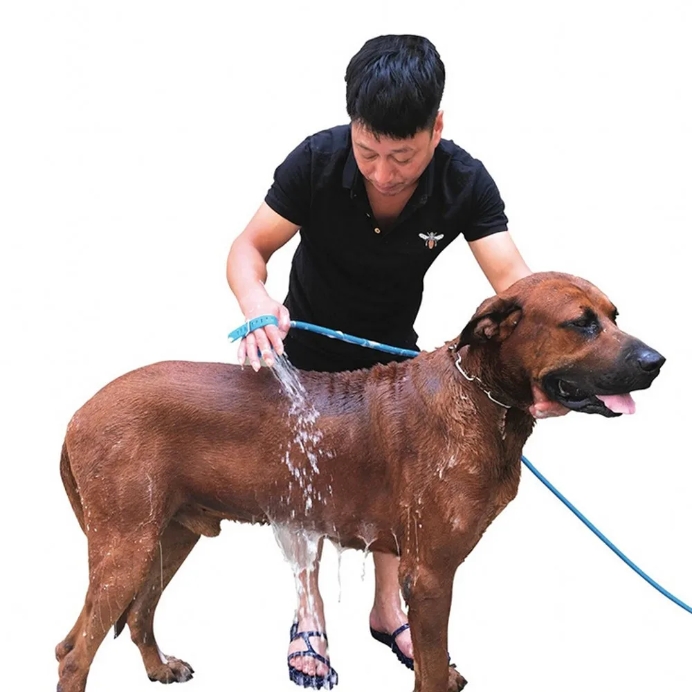 250 см Pet инструмент для купания удобный массажер инструмент для душа Чистка стирка опрыскиватели для ванны щетка для собак Pet Scrubber шланг разъем