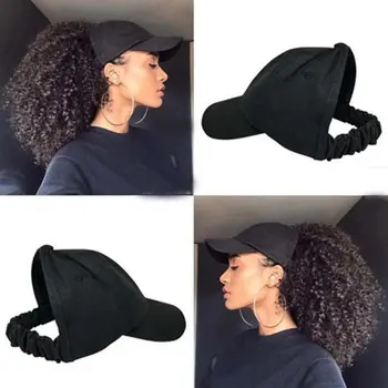 

Cotton Summer Europe And America Ladies Hat Back Opening Leaking Ponytail Sun Hat Wild Monochrome Sun Hat