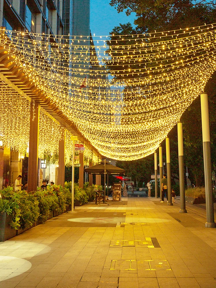 Fairy String Lights 110 /220 V Outdoor LED String Lights Garland 10-100M Waterproof Fairy Light Christmas Wedding Party Holiday Gardening Decoration