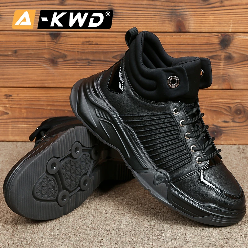 Новая модная обувь г. Зимние мужские кроссовки Scarpe Invernali Uomo осенние повседневные мужские ботинки высокая рабочая обувь мужская толстая подошва