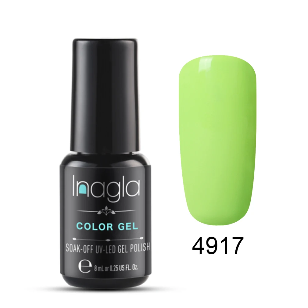 MKL4917 Inagla Macaron 8 мл УФ-Гель-лак для ногтей Набор для маникюра геллак Полупостоянный Гибридный лак для ногтей арт от Prime Гель-лак для ногтей - Цвет: MKL4917