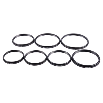 

7 Filter Adapter Camera Lens Filter Step Down Ring Adapter Set 77mm-49mm New