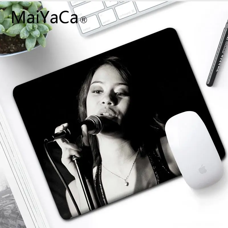 No LockEdge 20x25cm MaiYaCa Лидер продаж Aaliyah Blues singer клавиатура игровые коврики для мыши для ноутбука игровой коврик для мыши - Цвет: No LockEdge 20x25cm