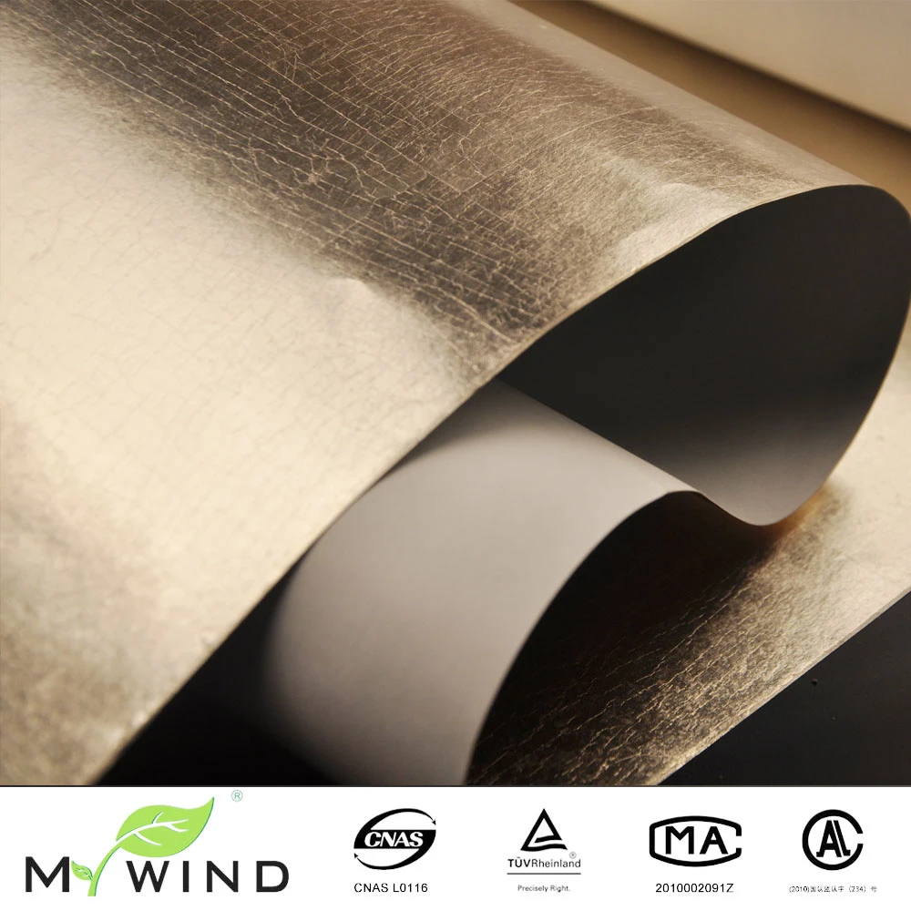 Mywind シャンパンカラーのメタリックウォールペーパーカバー 高級装飾壁紙 インテリアカバー 壁紙 Aliexpress