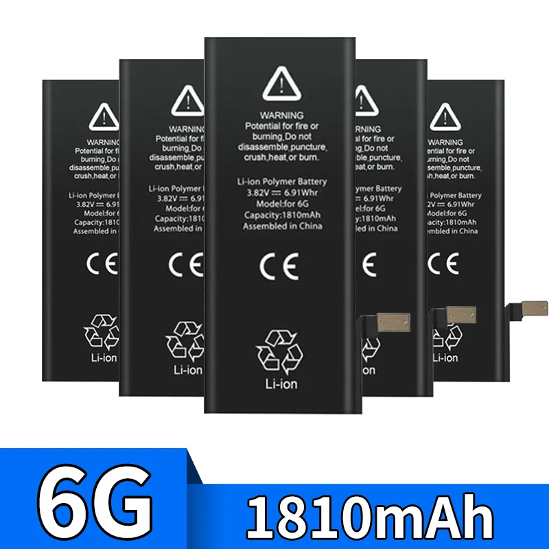 10 шт батарея для Apple iPhone 6 6G 1810mAh реальная емкость сменные батареи
