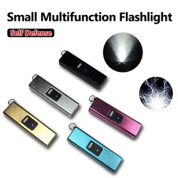 Lampe de poche multifonction de petite taille, autodéfense EDC, Anti loup, outils de sécurité d'urgence, outils de protection personnelle pour l'extérieur 