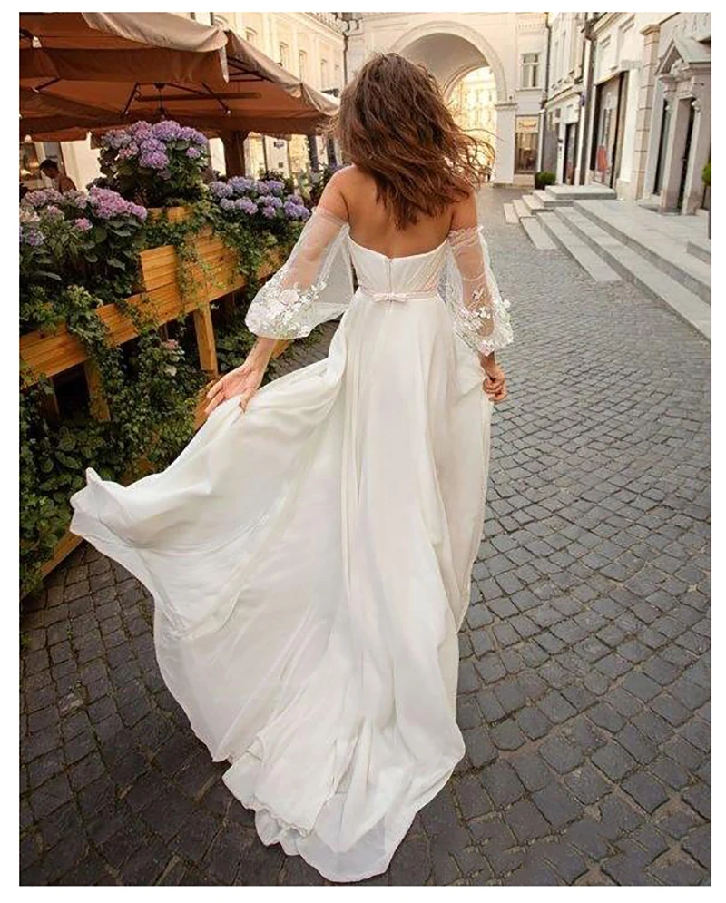 Vestidos novia cortos горячая Распродажа пляжное свадебное платье с короткими рукавами Сексуальное Милое платье невесты с открытой спиной недорогие свадебные платья в стиле бохо