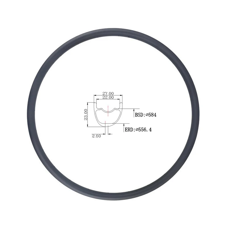 IENGU 255g 27.5er 650b MTB XC Tubeless Clincher 27mm Asymmetric Carbon Rim Limit Max 110kg Cross Country Bicycle 27.5 - Цена: 13 243,38 руб.