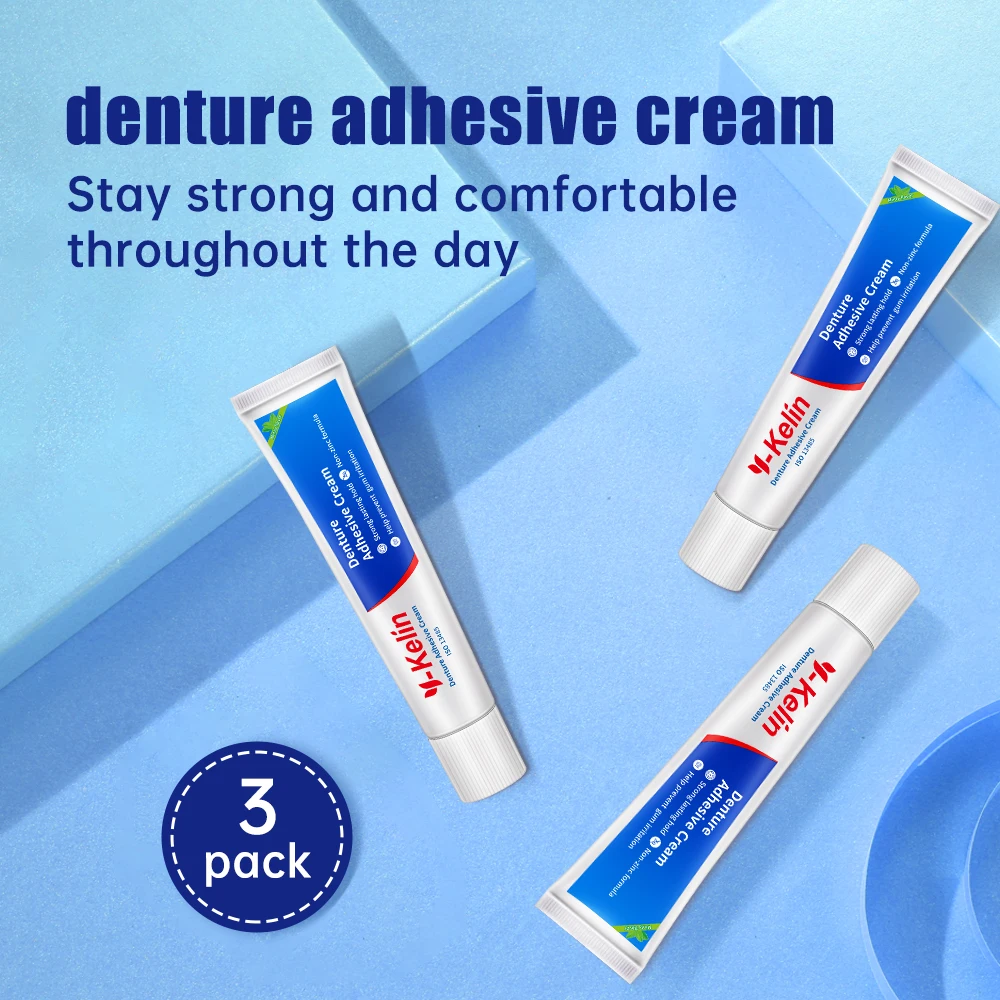 Crema adhesiva para dentaduras postizas, pegamento para los dientes  inferiores y superiores, Original, marca americana GSK, 40g - AliExpress