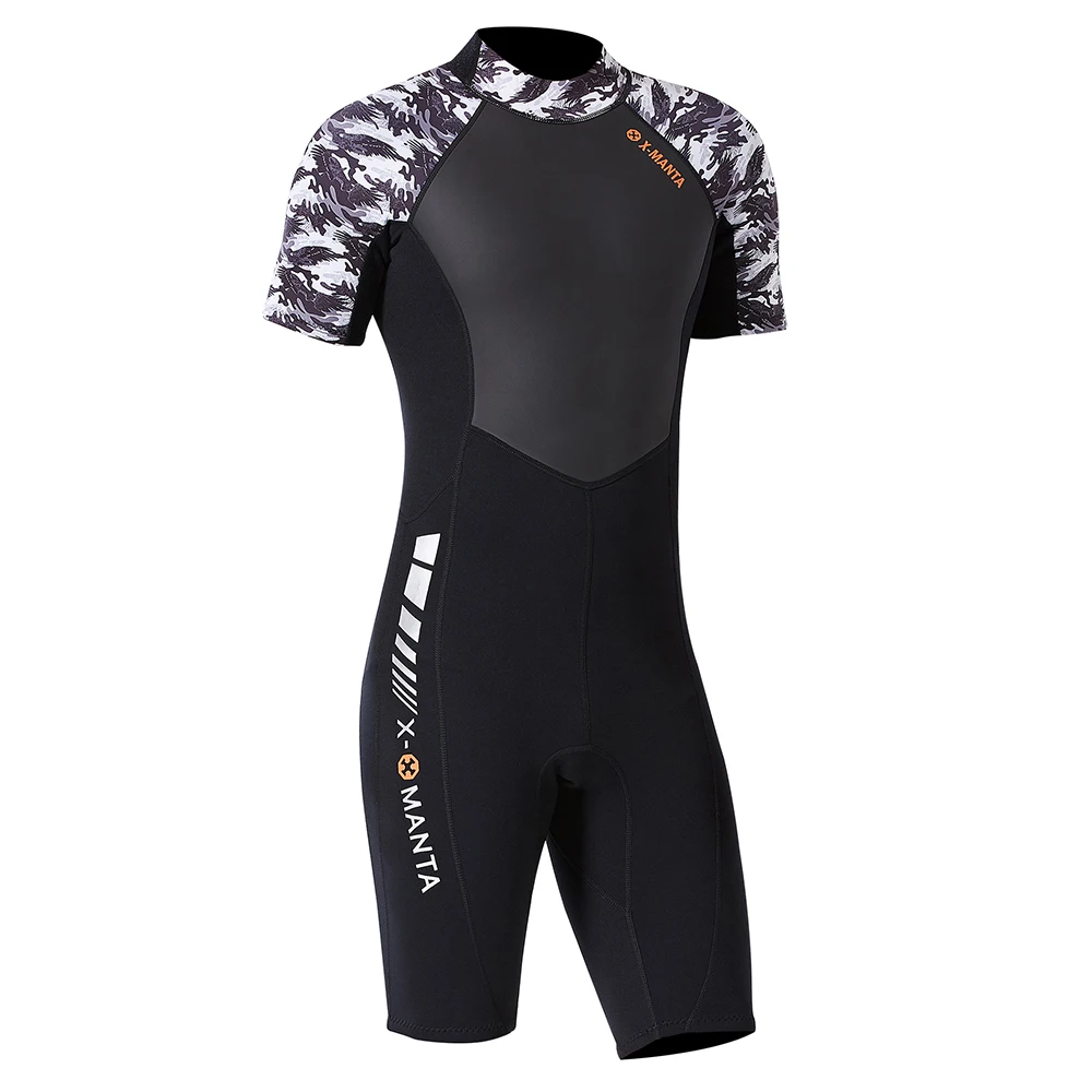 Men's Thermal Diving Suit 1.5MM/3.0MM UV Protective Wetsuit Snorkeling Scuba Surfing Swimming Neoprene Fitting Diving Jumpsuit - Цвет: 1.5mm short sleeve