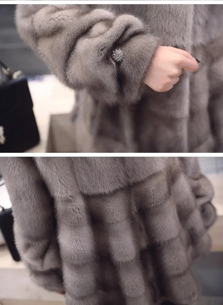 inverno nova todo vison casaco de pele das mulheres longa seço de moda simples generoso com hem casaco de pele com capuz j