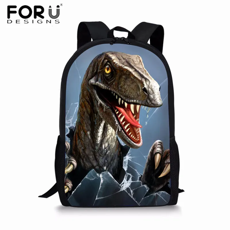 FORUDESIGNS Jurassic World детские школьные ранцы для мальчиков T-rex рюкзак в виде динозавра первичные Детские рюкзаки детская сумка на подарок Mochilas - Цвет: Z3041C