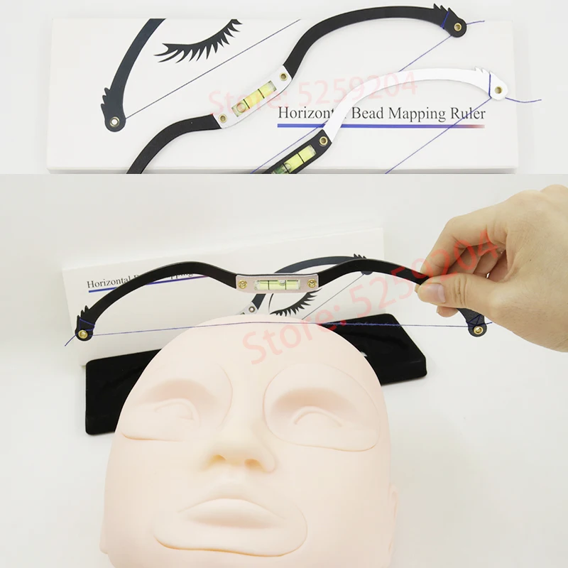 Mapping pre-ink линейка microblading brow позиционирование с Pre Inked Mapping String для перманентного макияжа бровей microshading инструмент