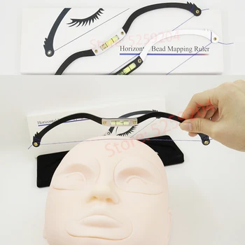 

Mapping pre-ink ruler microblading brow Positioning with Pre Inked Mapping String for permanent makeup eyebrow microshading tool