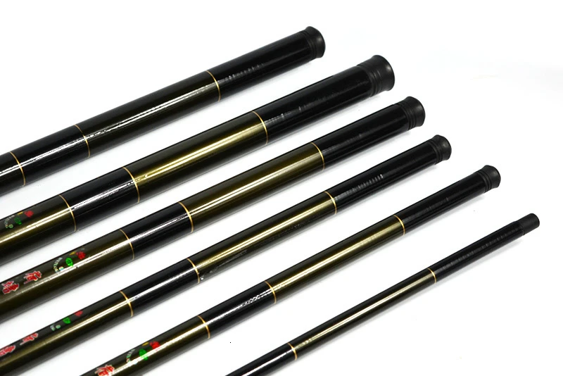 High Quality Telescopic Hand Fishing Pole Strong Fiberglass Fishing Rod Stick 2.7M-7.2M (The Carbon 99% Label is Wrong.) (3)