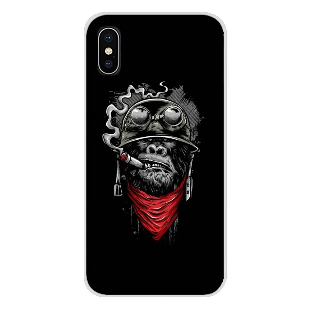 Для Apple IPhone X XR XS 11Pro MAX 4S 5s 5C SE 6S 7 8 Plus ipod touch 5 6 Аксессуары чехлы для телефонов Обезьяна горилла Ape Baby
