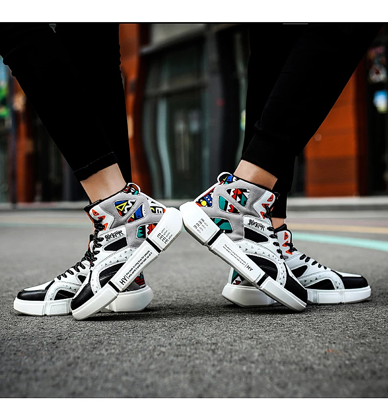 Модная мужская обувь; повседневная обувь; Zapatos De Hombre; сезон осень-зима; мужские высокие кроссовки; Новинка; Брендовые мужские кроссовки; уличная спортивная обувь