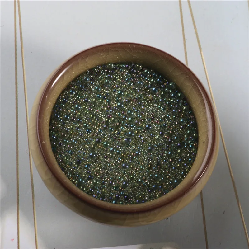 20 g Glas-Wassertropfen-Blase, Schleimfüller, Mikroperlen, Kawaii-UV-Harzfüllung, verschiedene Schleimzubehör, 0,6–3 mm – Detail 9