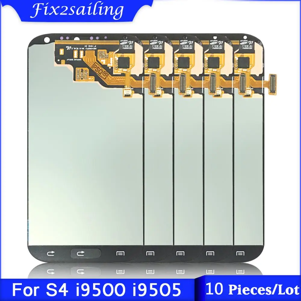 

10 Pieces/Lot Amoled LCDs For Samsung Galaxy S4 i9506 i9500 i9505 i337 LCD Display + Touch Screen
