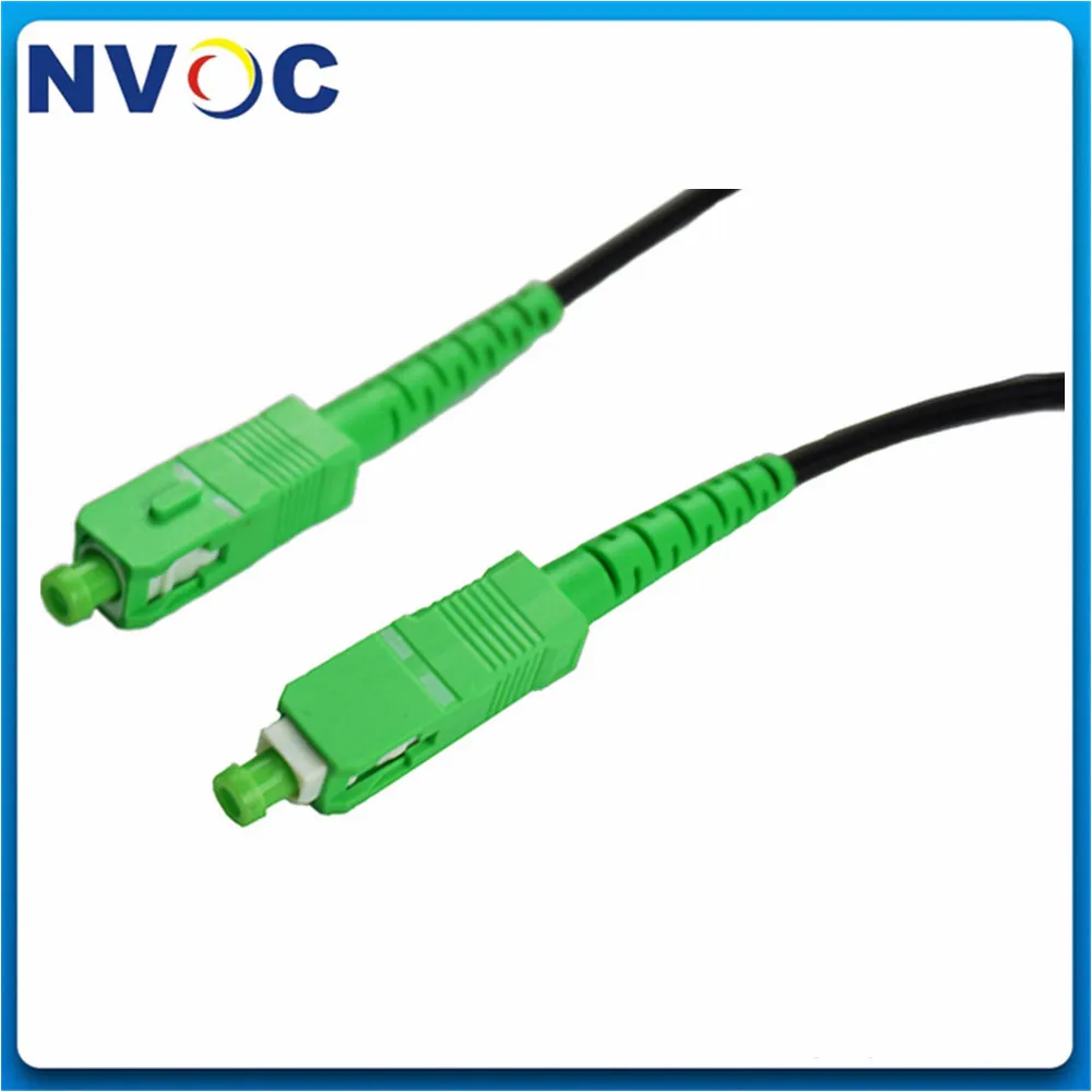 SM, 1 ядро, G657A1, 20 м FTTH GJXH внутренний волоконно-оптический патч-корд, SM, 2 стальные провода, Simplex, G657A, LSZH, SC/APC Drop патч-корд