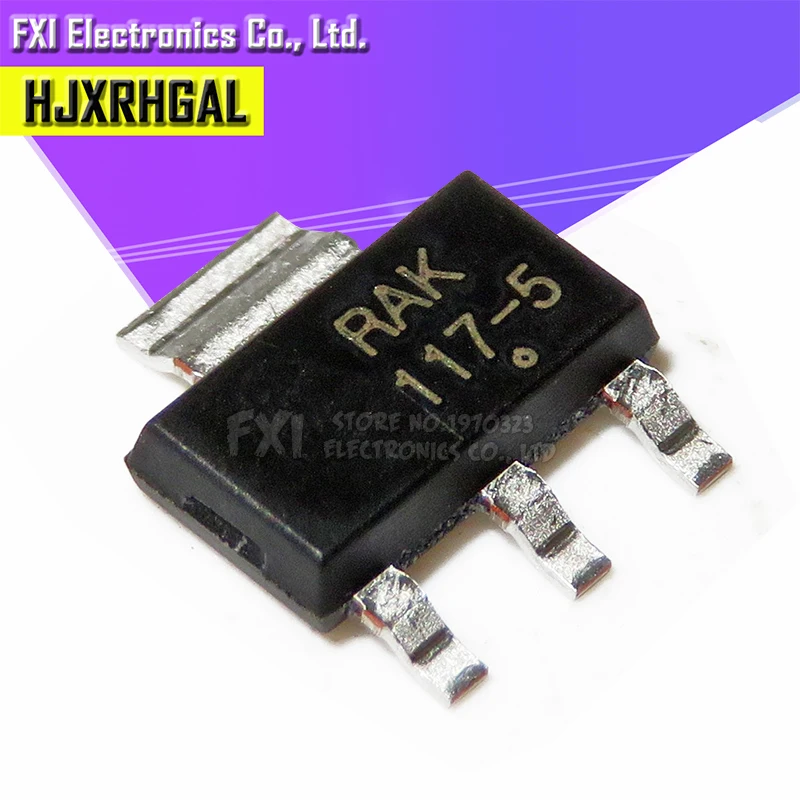 20 штук NCP1117ST50T3G 117-5 IC REG LDO 5V СОТ-223 новый оригинальный | Электронные компоненты и