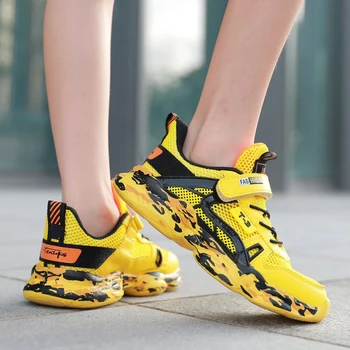 

2020 camouflage mesh breathable sports shoes men's small medium-sized children's non-slip running shoes casual children's shoes