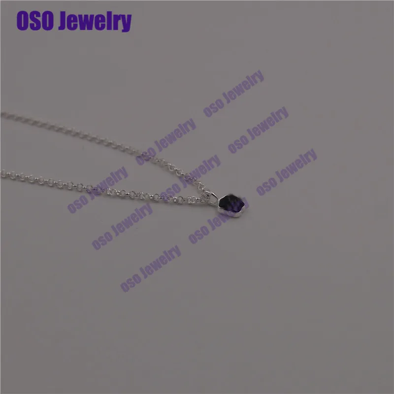 Твердый 925 пробы серебряный кулон ожерелье для женщин Colgantes Mujer Moda Plata de ley 925 - Окраска металла: 918452520 4mm
