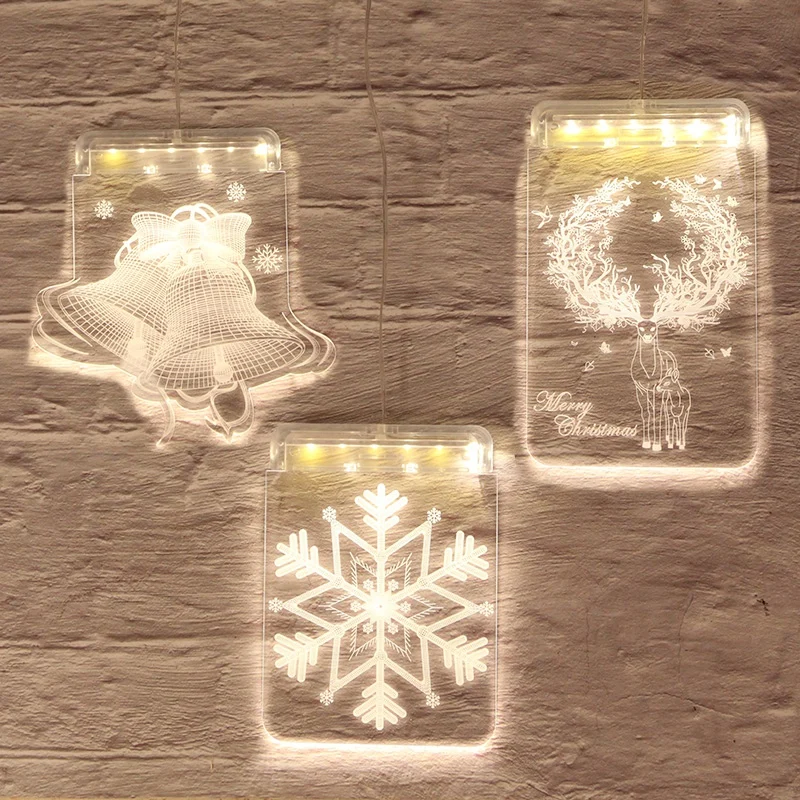 

Christmas Marquee Light Led Hanging Night Light Home Holiday Desktop Decoration Lamp Xmas Tree Hanging Light HH