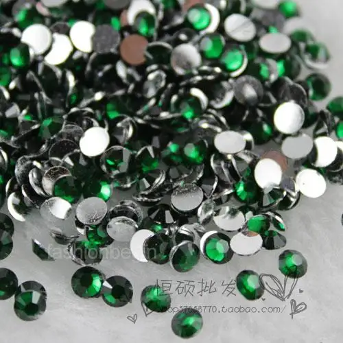 Dark green 1000 шт 2 мм-6 мм смола с плоским основанием, не патч хрустальные стразы для одежды Декорации для ногтей блестящие DIY Ювелирные изделия и телефон - Цвет: Dark green