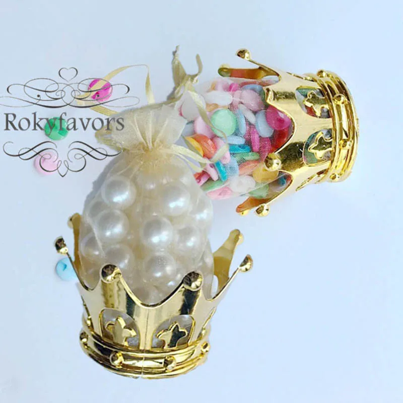 crown candy holder favors