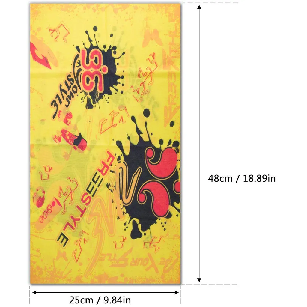 6 шт. волшебный бесшовный модный шарф для езды на велосипеде на открытом воздухе маска с капюшоном пот полотенце Спорт на открытом воздухе многоцелевой головной убор шапки