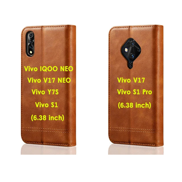 ДЛЯ Vivo V17 NEO IQOO Neo Чехол кожаный твердый флип-чехол для Funda Vivo iQOO кошелек NEO чехол Vivo V 17 S1 Pro S 1 Y7S Роскошный чехол