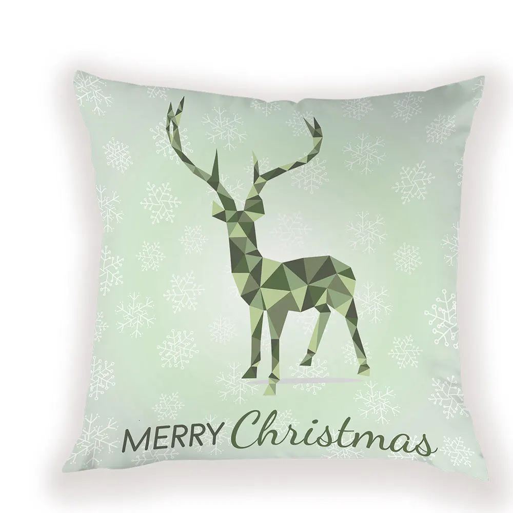 Новогоднее украшение наволочка на подушку размером 45*45, Декор для дома, рождественские Подушки с северными оленями высокое качество наволочки для подушек декоративные подушки