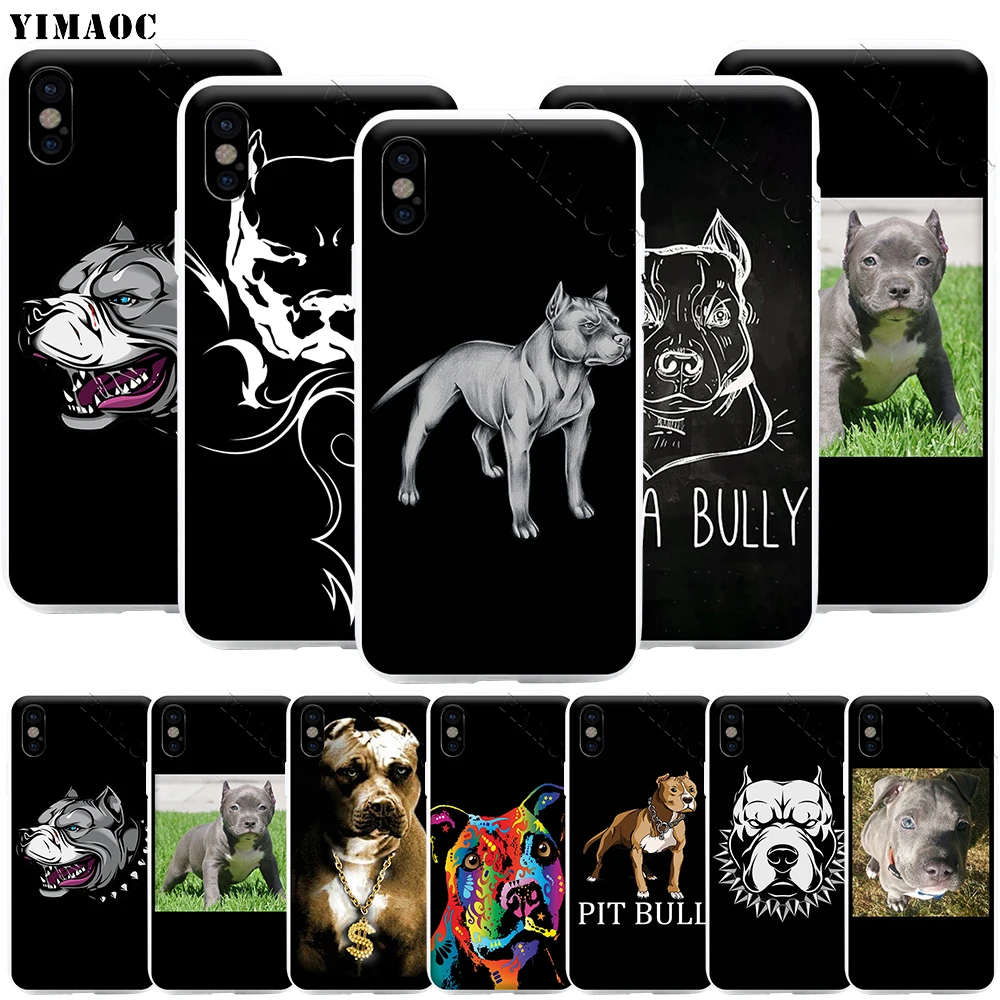 Чехол для телефона YIMAOC питбуль iPhone 11 Pro XS X XR Max 8 7 6 6S Plus SE 5S | Мобильные телефоны и