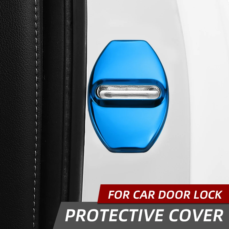 Car Door Lock Cover Stickers 4pcs For Seat Ibiza Leon cupra Ateca Arona Alhambra Tarraco