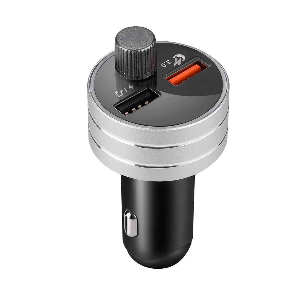 Автомобильный беспроводной FM USB передатчик зарядное устройство для быстрой зарядки радио адаптер ЖК-дисплей аксессуары для автомобильного зарядного устройства# PY10