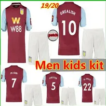 Детский комплект, 19, 20, Aston вилла, футбольные майки,,, домашняя одежда, GREALISH EL GHAZI, HUTTON McGinn, Kodja, Детский комплект, футбольные футболки
