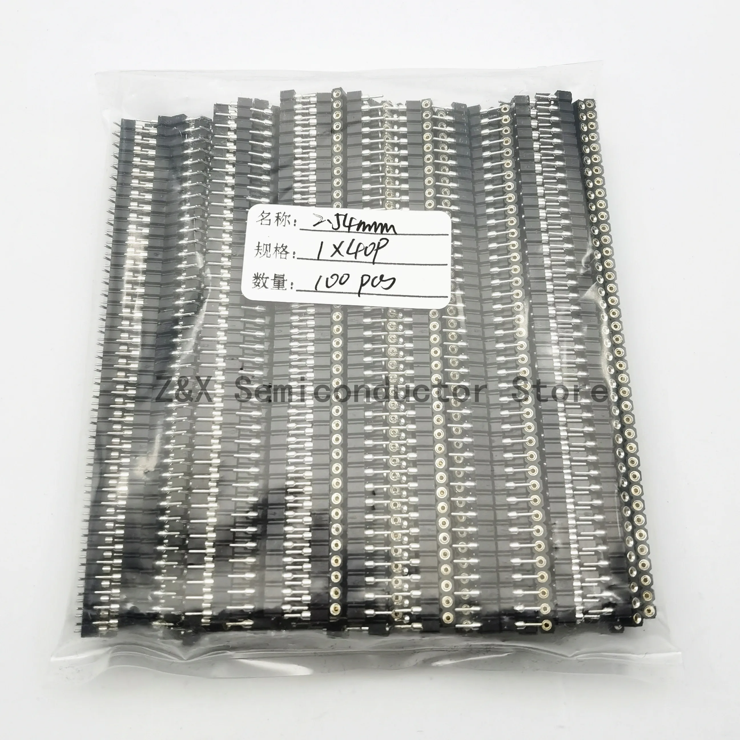 100 шт. 1x40 контактов 2 54 мм круглое Оловянное хрупкое отверстие в один ряд PCB IC